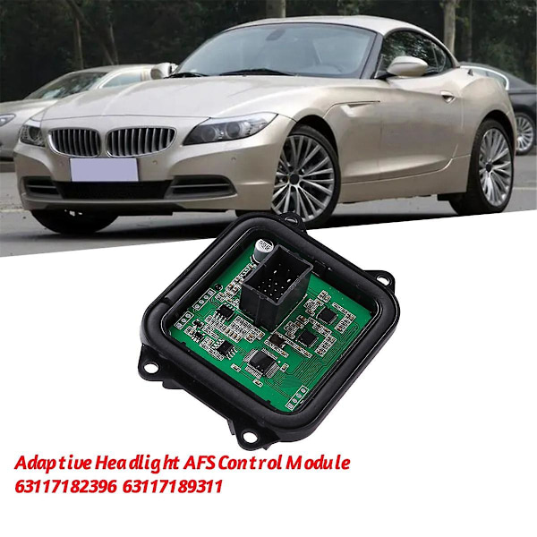 Adaptiv forlygte AFS styreenhed 63 11 7182396 til E90 E92 E93 E70 X5 E71 X6 E72 X6 E89 Z4 63117189311 Black