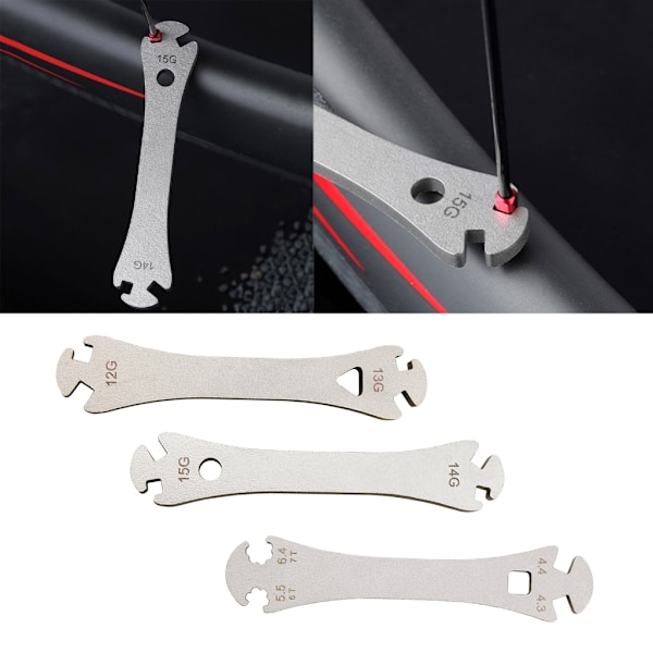 Cykel Ekrar Nyckel Fälgar Pry Verktyg Hjul Ekrar Fäste Korrigering Reparation Tråd Nyckel 12/13/14/15G BT025S1/S2/S3 0.05 S1