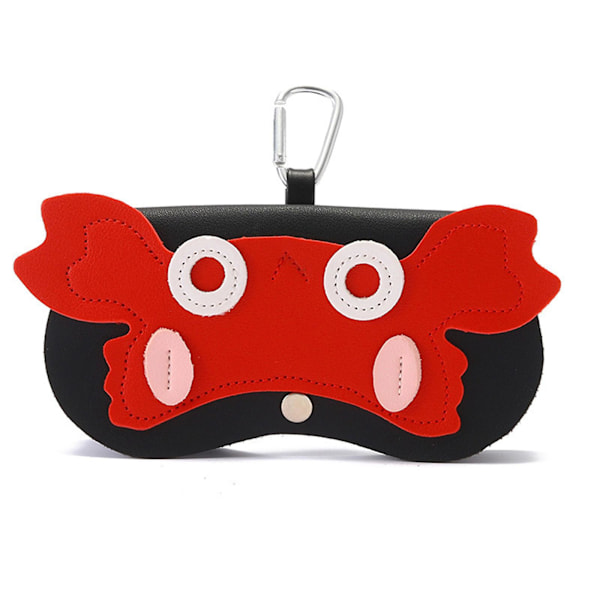 Cartoon väska fodral läder glasögonhållare multifunktionell charm