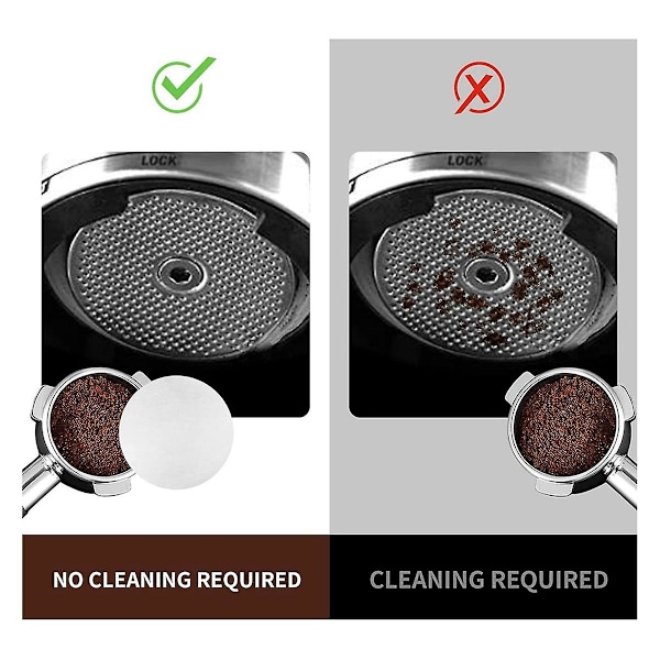 Espressosuodatinpaperit 58mm - 800 kpl Oblekt Kahvipaperisuodattimet Espressokoneelle - Portafilter Espressosuodattimet