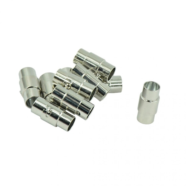 20 set magnetiska lås dragkedja läder-Kumihimo smycken DIY lås