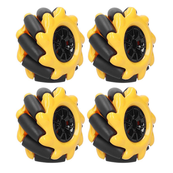 Mecanum-pyörän älykäs robottiauton osat ja lisävarusteet OmniDirectional DIY-lelukomponentit 48 mm (2 paria)