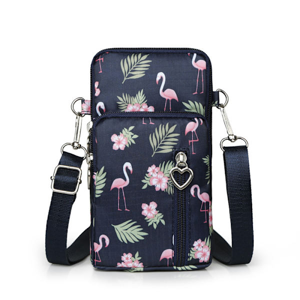 Kompakt Multi-Wear Mini Telefon Etui Multifunktionel Telefon Etui Kran Mønster