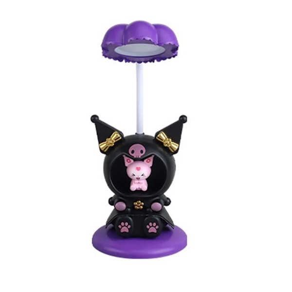 Kawaii Kuromi My Melody Foldbar Bordlampe til Øjenbeskyttelse Pink