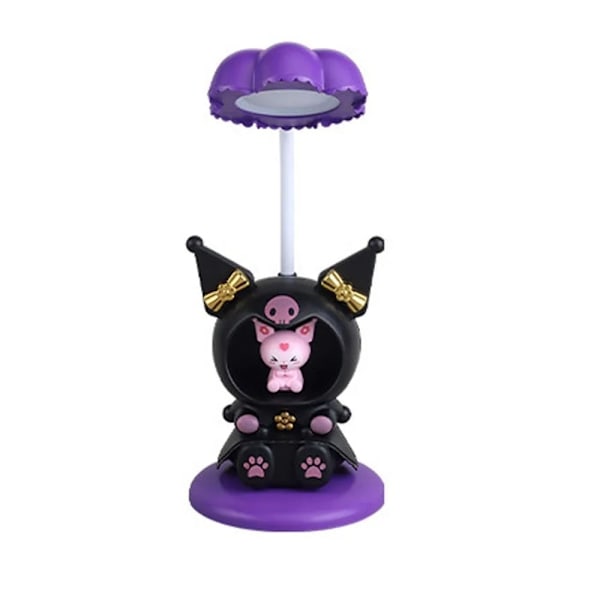 Kawaii Kuromi My Melody Foldbar Bordlampe til Øjenbeskyttelse Purple