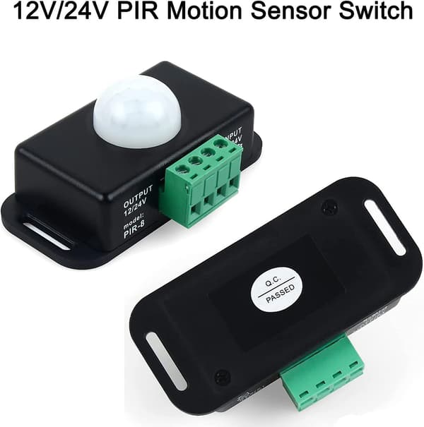 2-delad rörelsesensorbrytare 12v/24v Pir-sensor LED-brytare för flexibla LED-remsor
