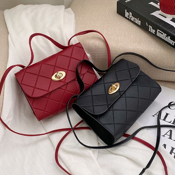 Messenger Bag för kvinnor Axelväska Mode Crossbody Väskor Red