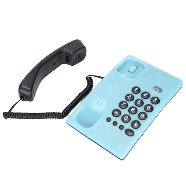 KXT504 Hemtelefon Multifunktionell Batterifri Sladdtelefon med Dubbel Magnetisk Handenhet för Kontor Hotell(Blå )