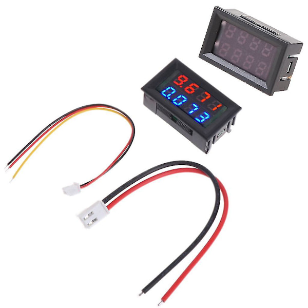 2-i-1 0,28' LED Digital Multimeter Display Spænding Strømmåler Til DC 0-100V