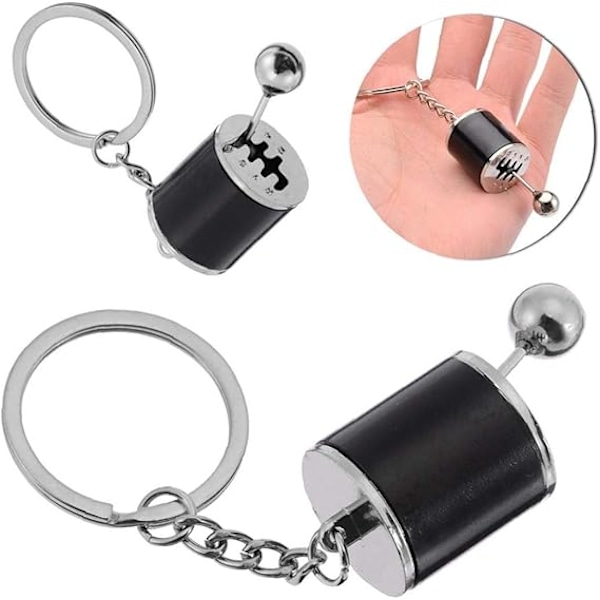 Metal Anti Stress Fob Car 6 Key Ring Gear Box Fidget Toy Racing Shi