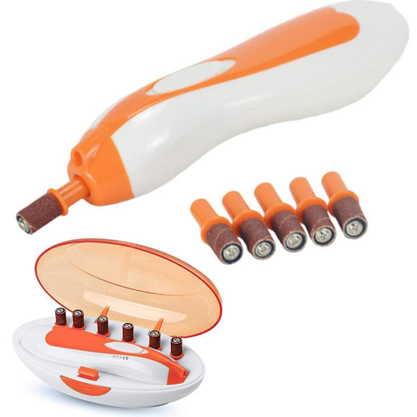 Favson Professional Pet Claw Grinders - 6 hiomapäätä ja LED-koiran kynsileikkurit - Turvalliset kynsileikkurit lemmikeille.