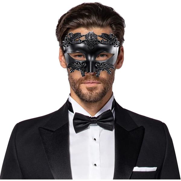 Maskeradmask Romersk Grekisk Mask för Män Venetiansk Mask Halloween Jul Mask för Fest Mardi Gras Bröllop Karnevaler