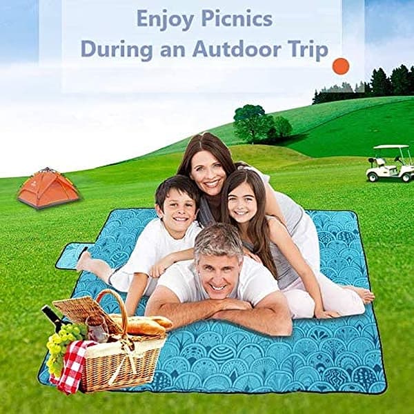 Picnic Tæppe Måtte, Vandtæt, Foldbar, til Camping, Strand, Gar[qb]