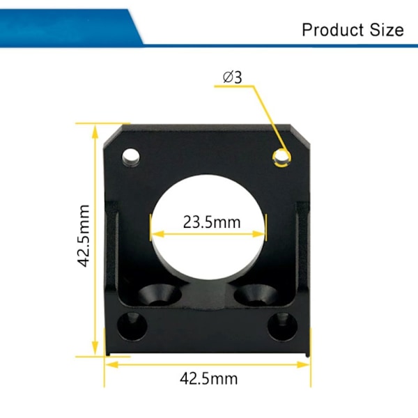 Stepper Motor Fastgørelsesbeslag Opgradering Metal Z Akse