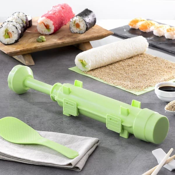 Simpelt Sushi-sæt med Opskrift - Suzooka Grøn