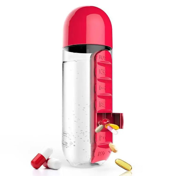 600 ml Sportflaska i Plast, Läckagesäker, Tumlare