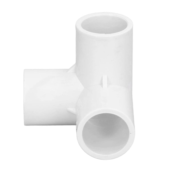 3-vejs PVC-albuehjørne 3-vejs rørfittings PVC 10 stk. 3-vejs rørfittings PVC-plast retvinklet T-hjørnefitting 20 mm indvendig diameter (hvid)