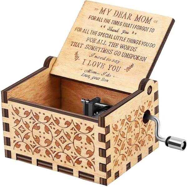 You are My Sunshine Music Box Wood Personalized music box, Lase