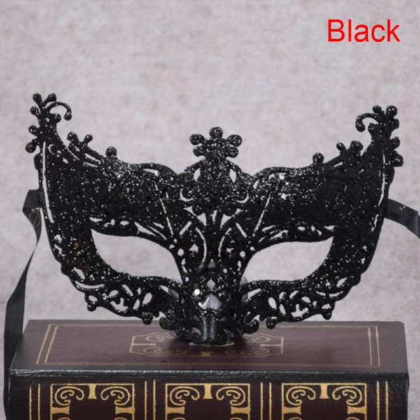 Venice Sexy Golden Fox Mask Masquerade Dance Mask Black