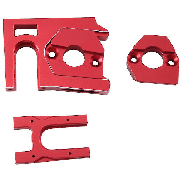 För Arrma 1/7 Mojave Infraction 1/8 Kraton Outcast Exb 6s Metall Center Mount + Motor Mount Röd