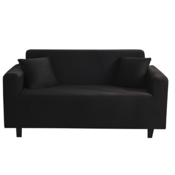 Full deksel for sofa, ensfarget elastisk sofaovertrekk for alle størrelser