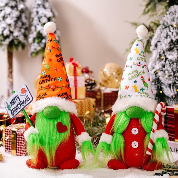 6-pack Jul Vinflasktröja Omlott Stickad Klänning Tomte Ren{hw}