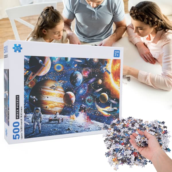 500 bitar Yttre Rymden Astronaut Pussel Barn Tidig Pedagogisk Leksak PresentLL500-7