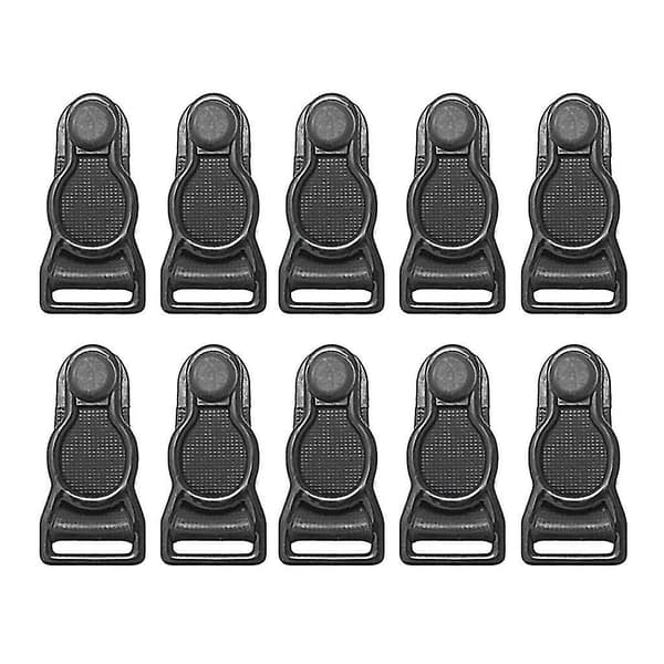 10x Beinholdere Lårhøye Strømper Strømpebånd Metallklips 12mm