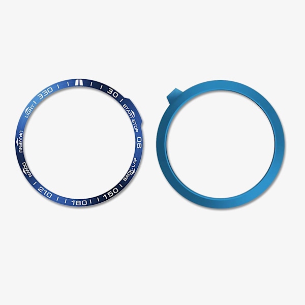 For Garmin Fenix 7X Metallisk Urskive Anti-Riper Bezel Ring Urbeskyttelse Ring Blå Blue Garmin Fenix 7X