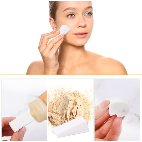 24 stk. Makeupsvampe, trekantede latexfri svampe til Liqu