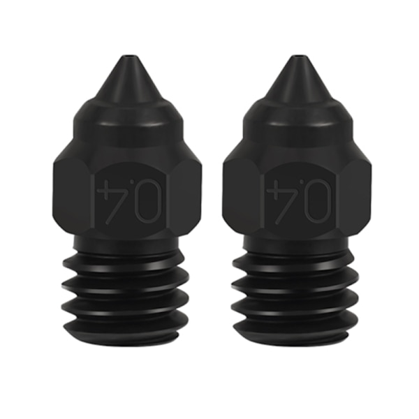 Härdat stål 0,2 0,4 0,6 0,8 3D-skrivarmunstycke för Ender3 5Pro/ Ender3V2/CR6SE/CR10 utskriftsmunstycken 2PCS 0.02 0.4mm