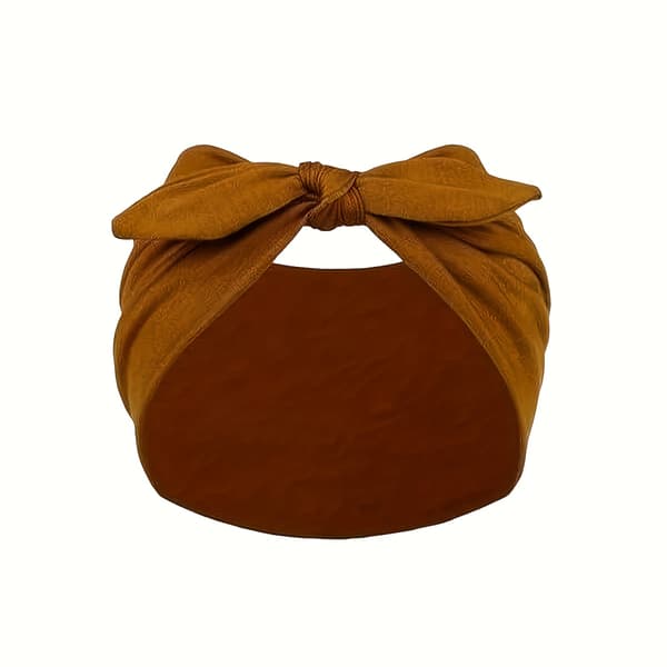 Elegant hodeplagg for kvinner - Hårskjerf i svart, beige, brun, grå, håndvask Black