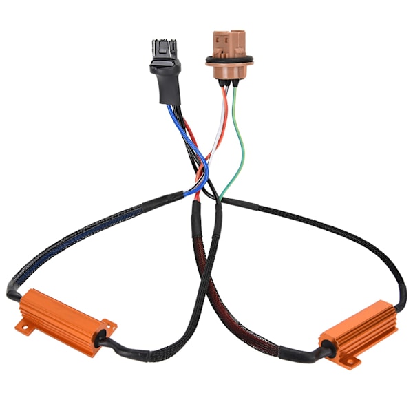 2 stk 50W Last LED Lys Enkelt Modstandskabel, 7443 8RJ Enkelt Modstandskabel