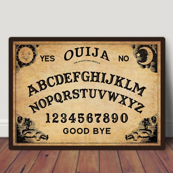 1 stk lerretplakat, Ouija-brett trykkplakat, mørk akademisk plakat veggkunst for stue 15.8*23.7inch/40*60cm Unframe