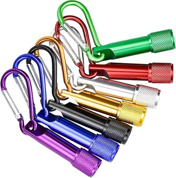 14 kpl Mini Taskulamppu Kannettava Mini LED-Taskulamppu Avaimenperällä