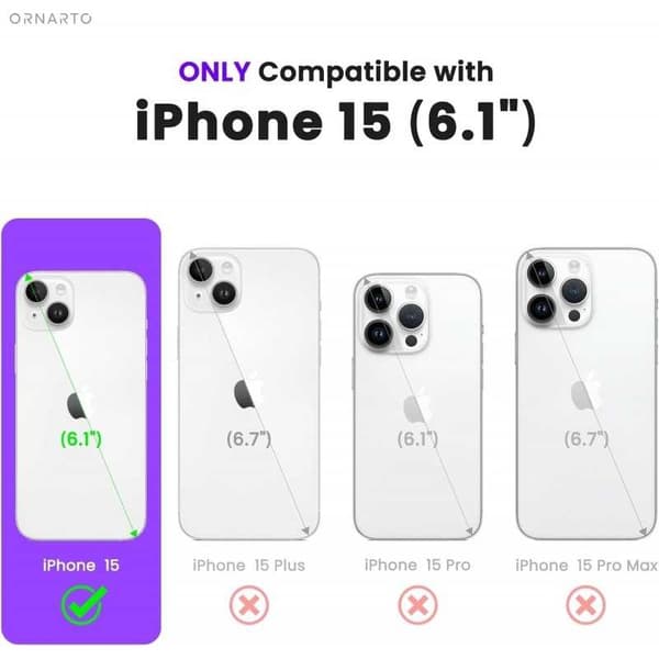 Kumipäällysteinen iskunkestävä suojakotelo iPhone 15 - Pinkki