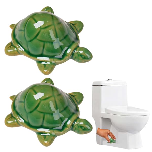 Dekorativ dyre-toiletboltdæksel turtle