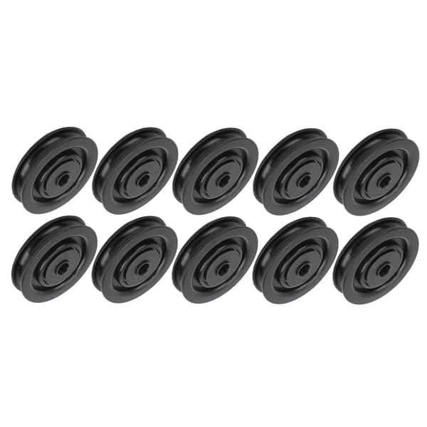 10 kpl Universaali hihnapyörä 90mm Nylon Laakeri Ydin Kuntoilu Nostolaite Tarvikkeet{wh}