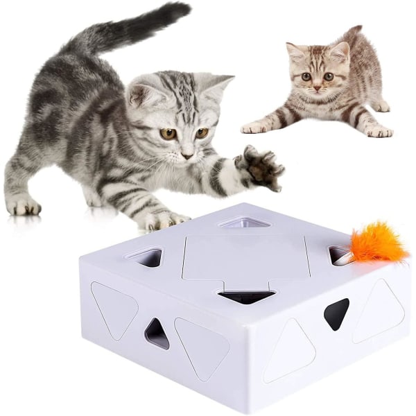 Smart Interactive Cat Toy with Spinning Feather