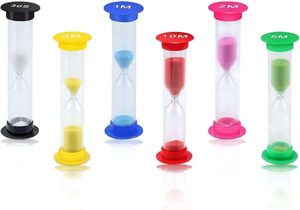 Timeglass, timeglass sett 30 sekunder 1 minutt 2 minutter 3 minutter