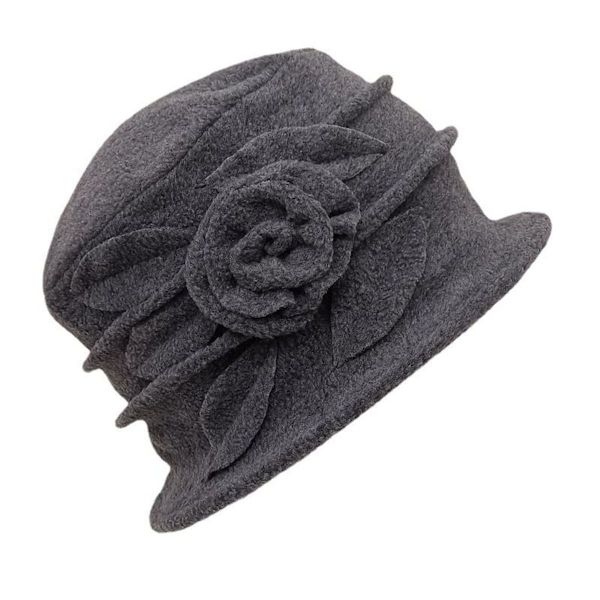 Höst Vinter Damhatt Ull Elegant Retro Hatt
