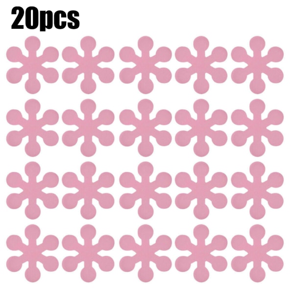 20 stk Antiskli Baderomsklistremerker Sklisikre Dusjdisker Badekar Hjem Rosa Pink 20 Pcs