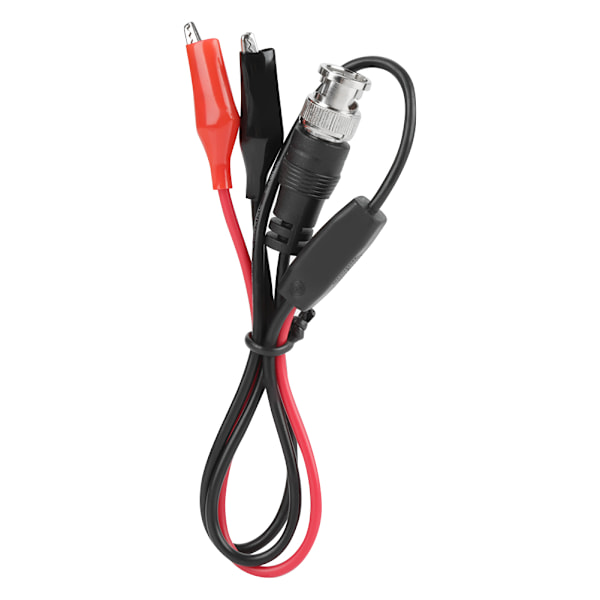 2 st Oscilloskop Test Prob Ledning Kabel BNC Hane Kontakt Q9 till Dubbel Alligator Klämma 0.5m