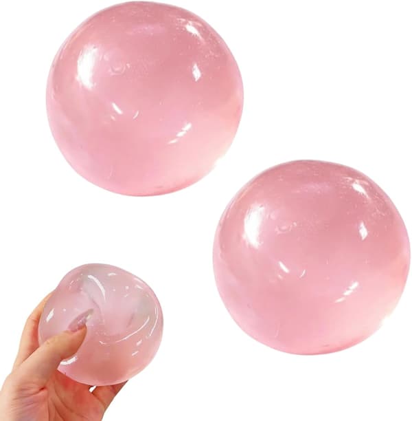 2-pack kokosolja Squishy - Stressboll med kokosolja Pink