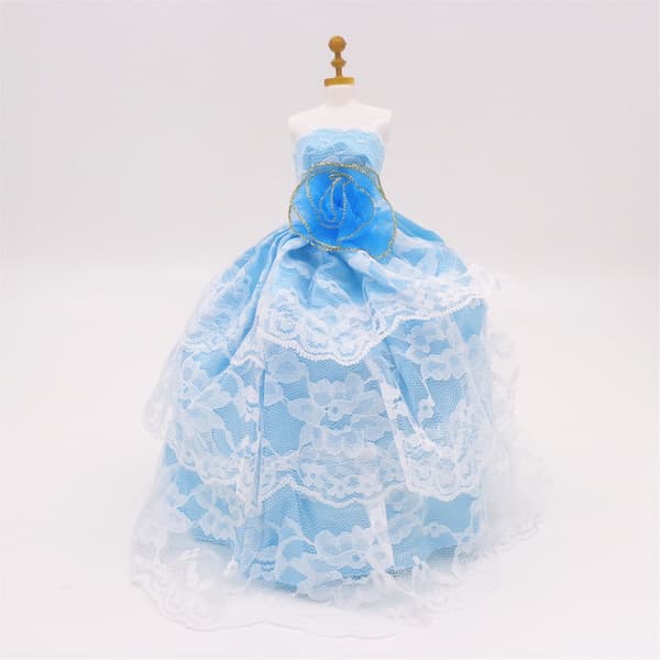 dukketøjsdele, brudekjoler, prinsesse Barbie halv-b(BT)