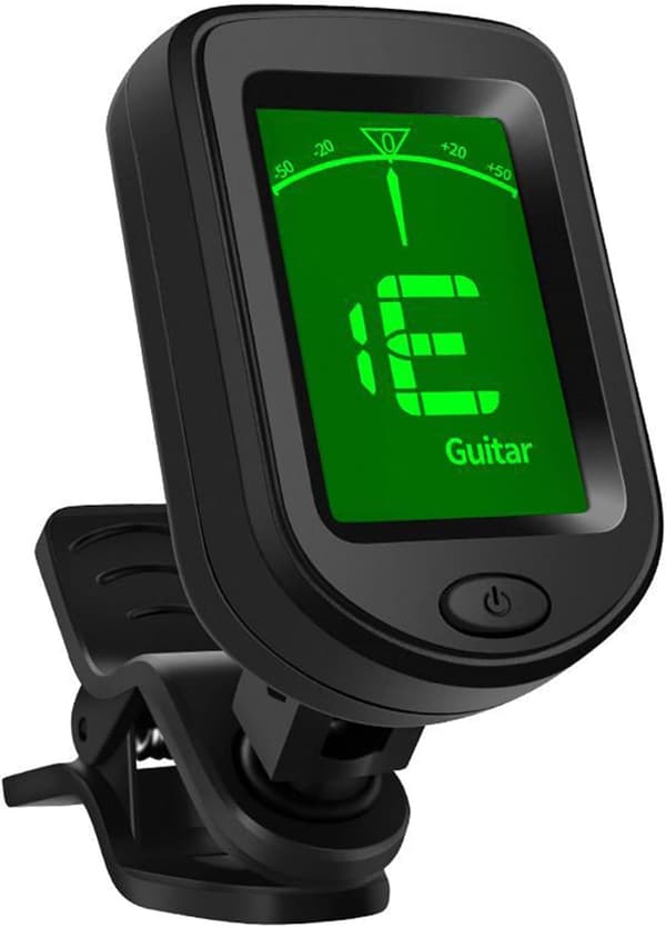 Guitar Tuner Clip-On, guitar tilbehør Digital Tuner med valg til akustisk guitar, elguitar, bas