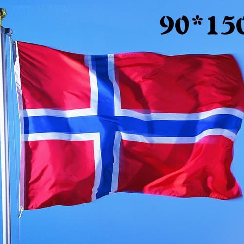 VM 2026 Norge Flag (90x150cm) – Fan Heppeflag