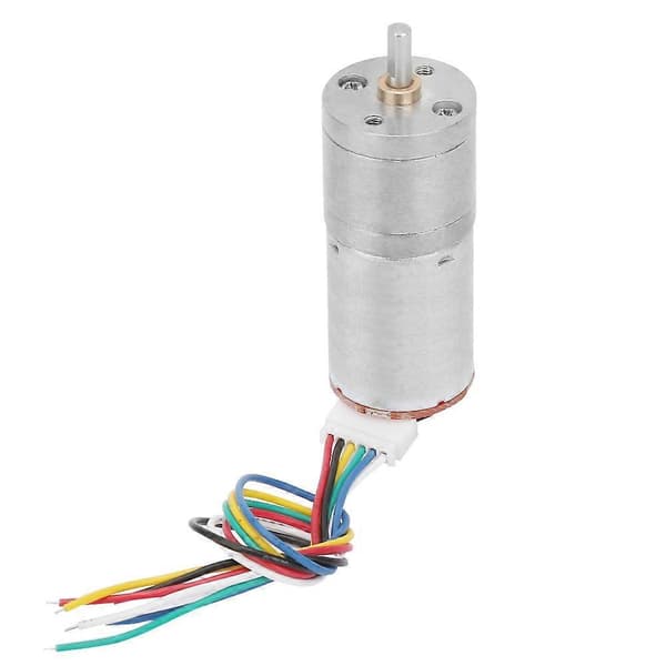 DC 24V Encoder Växelmotor Hastighetsreduceringsmotor för Robot RC Bil DIY Motorleksak - 100rpm