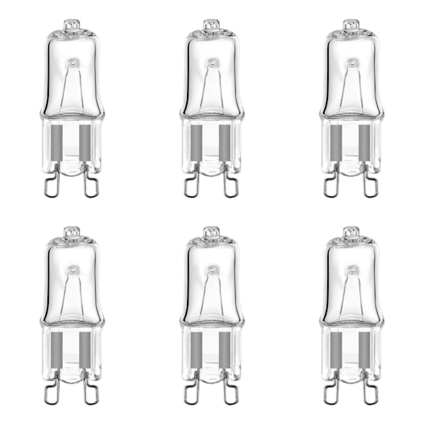 Halogen G9 40W dimbara glödlampor, 2-stiftsbas, 10-pack[qb]