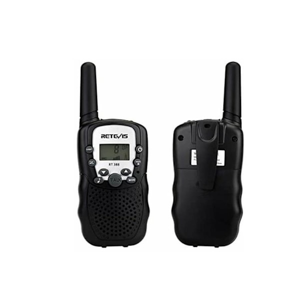 Barnens Walkie Talkie (1 par, svart)